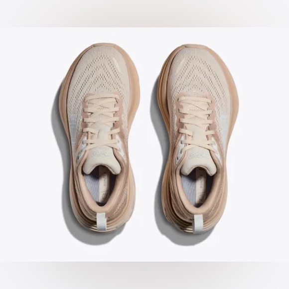 Hoka Bondi 8 Shifting Sands / Eggnog Running Shoe - Picture 2 of 5
